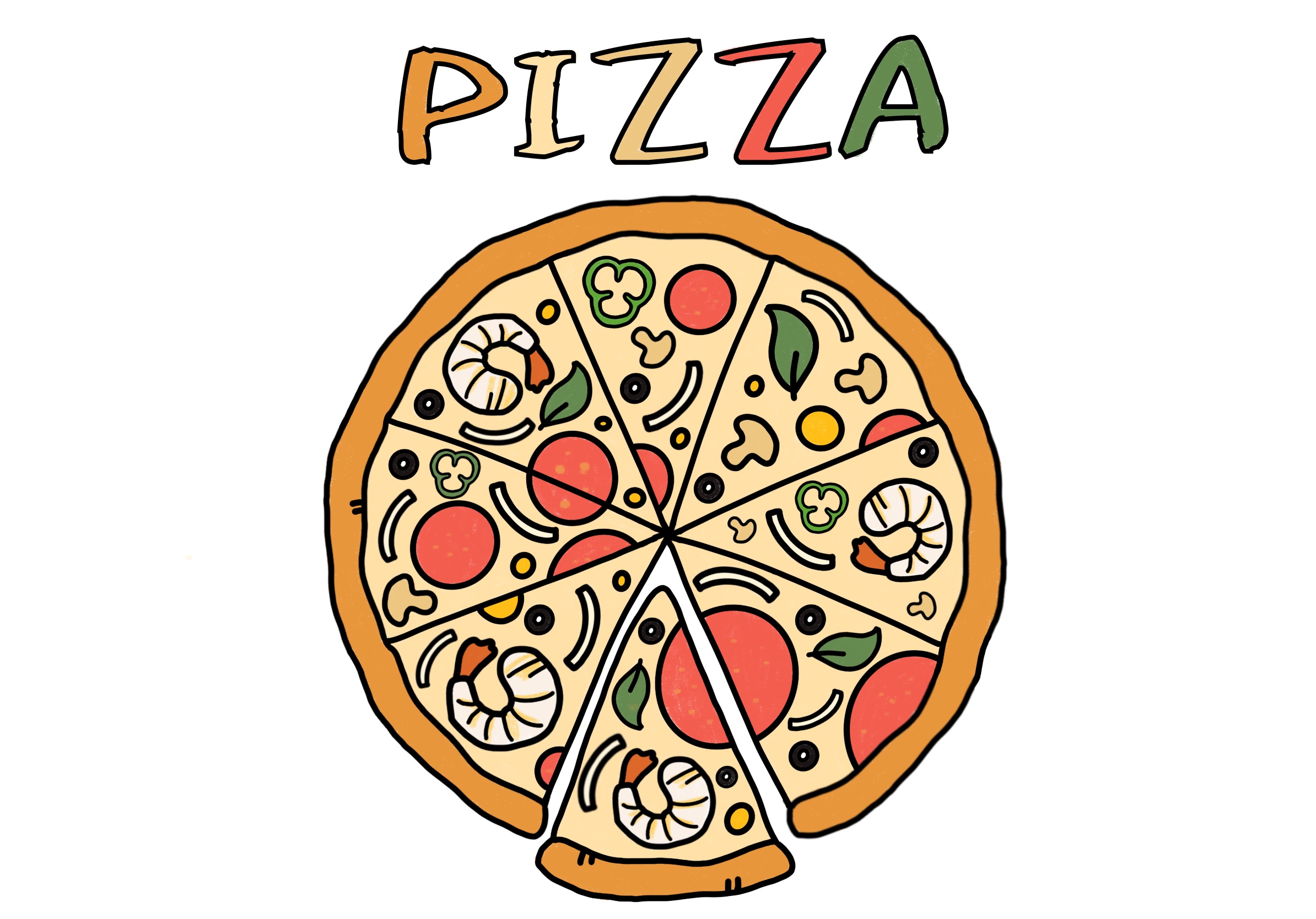 Pizza Letter Z